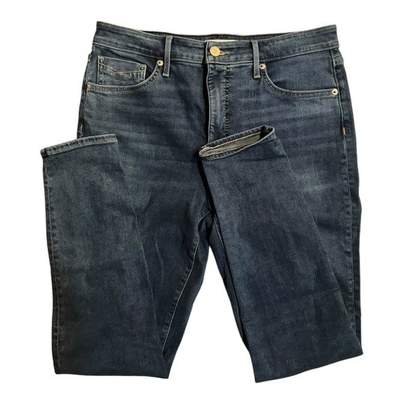Revtown Jean 31L High Rise Skinny Dark Wash Denim Classic Casual Comfort Stretch - Picture 4 of 12
